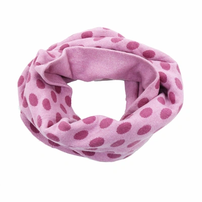 Shop Portolano Reversible Polka Dots Neck Warmer In Pink