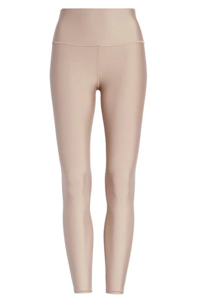 Shop Alo Yoga Airlift High Waist 7/8 Leggings In Taupe