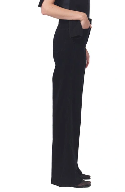 Shop Citizens Of Humanity Paloma Wide Leg Corduroy Pants In Black