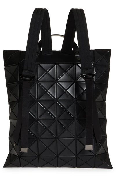 Shop Bao Bao Issey Miyake Flat Backpack In Black/ Matte Black