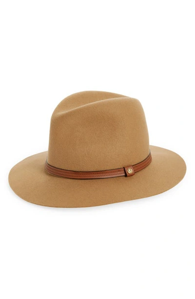 Shop Rag & Bone Floppy Brim Felted Wool Fedora In Camel