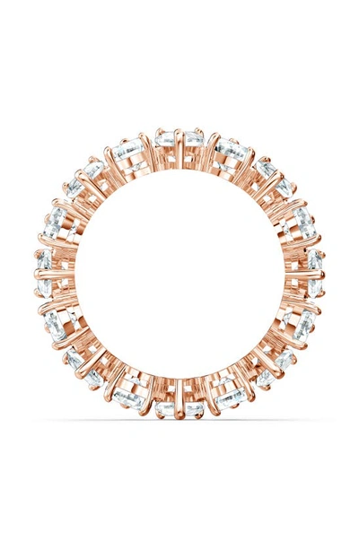 Swarovski Vittore Pear Cut Rose Gold Tone Plated Ring In White