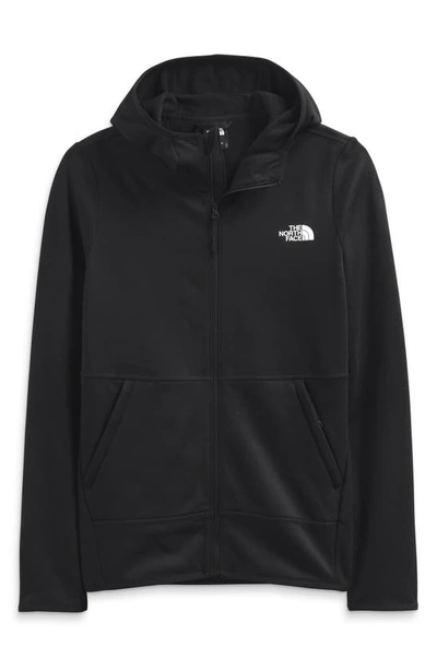 Shop The North Face Canyonlands Full Zip Hooded Fleece Jacket In Tnf Black