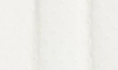 Nikki Lund Yannis Smocked Clip Dot Blouse In White