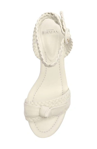 Shop Alexandre Birman Clarita Ankle Strap Platform Sandal In White