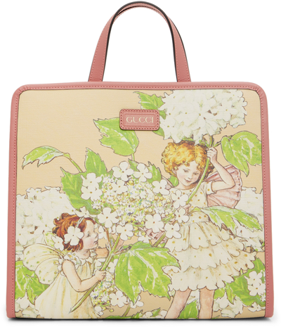 Shop Gucci Kids Pink  Love Parade Tree Fairies Bag In 5761 Ros.mu/pi.ro/pi