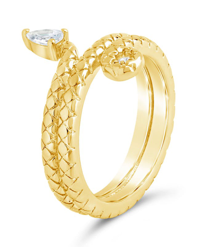 Shop Sterling Forever Waverly Ring In Gold
