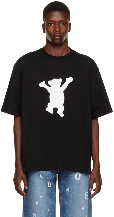 Shop We11 Done Black Teddy T-shirt