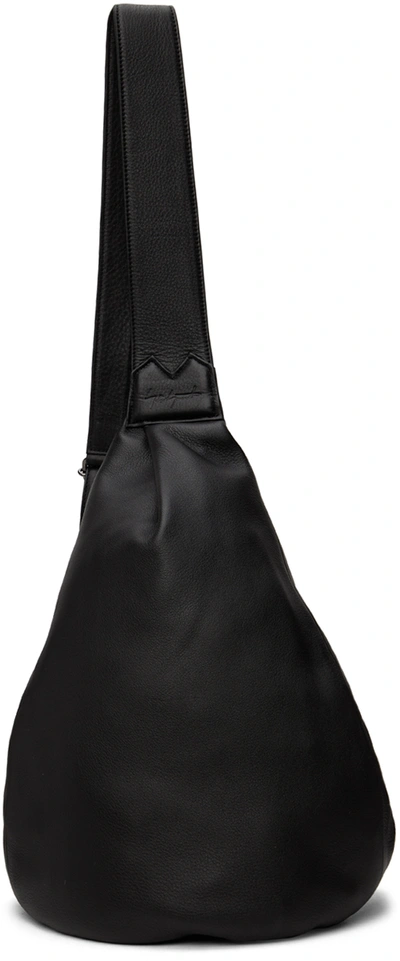Shop Yohji Yamamoto Black Y Messenger Bag In 1 Black