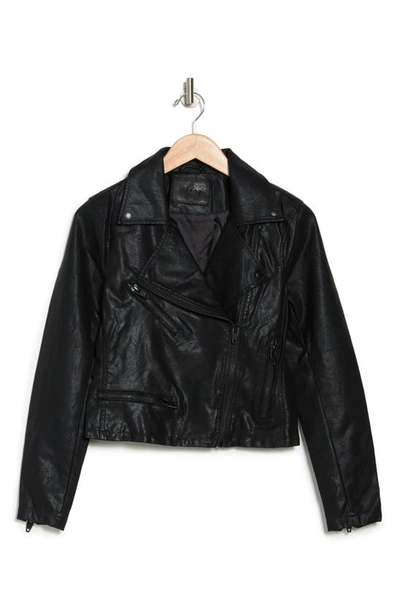 Shop Blanknyc Faux Leather Moto Jacket In Matte Black
