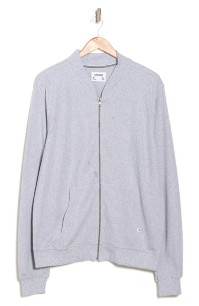Shop Sovereign Code Chaser Cotton Blend Bomber Jacket In Heather Grey