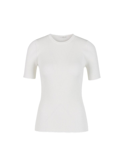 Shop Zimmermann Crewneck Knitted T In White