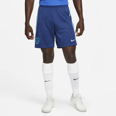 Shop Nike England Strike  Men's Dri-fit Knit Soccer Shorts In Blue