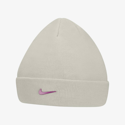 Shop Nike Kids' Beanie In Light Bone