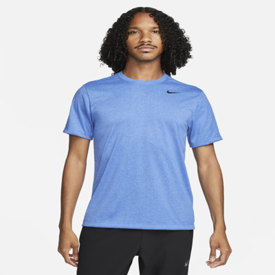 Shop Nike Men's Dri-fit Legend Fitness T-shirt In Blue