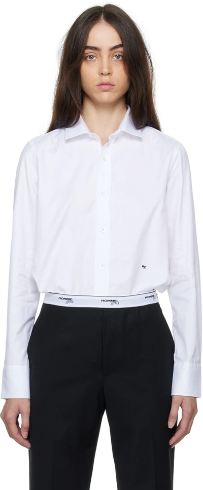 Shop Hommegirls White Classic Shirt