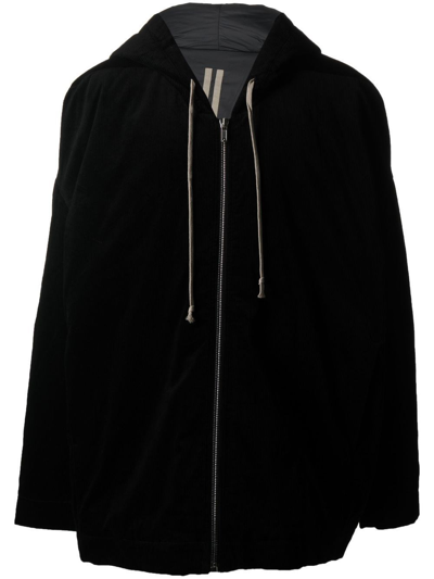 Shop Rick Owens Drkshdw Drawstring Jacket In Black