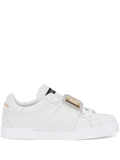 Shop Dolce & Gabbana 'portofino' Sneakers In Bianco
