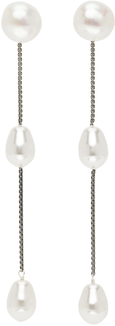 Shop Sophie Buhai Silver Small Pearl Drop Earrings