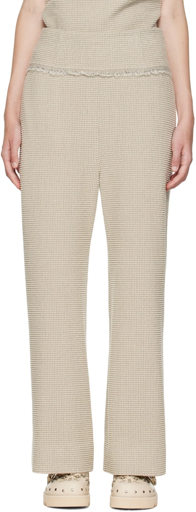 Voranida Taupe Bailey Trousers In Neutral