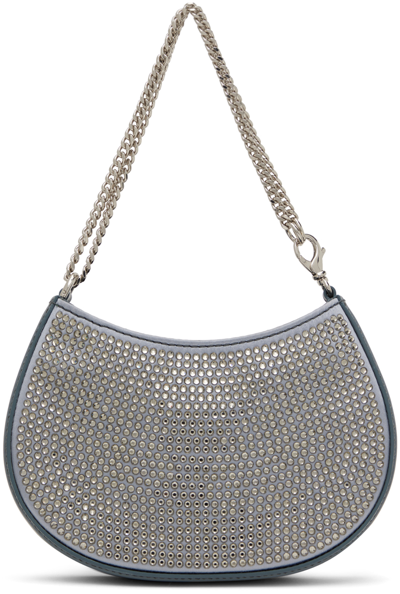 Shop Lanvin Gray Extra Nano Shoulder Bag In M2 Silver