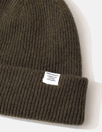 Shop Norse Projects Norse Beanie Hat In Green