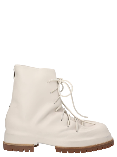 Shop Fourtwofour On Fairfax Chunky Combat Boots In White