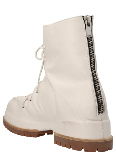 Shop Fourtwofour On Fairfax Chunky Combat Boots In White