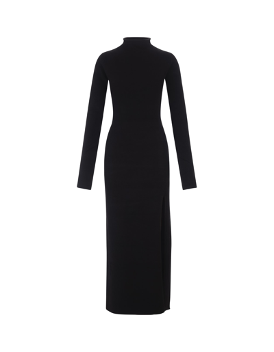 Shop Sportmax Black Oriana Long Dress In Nero