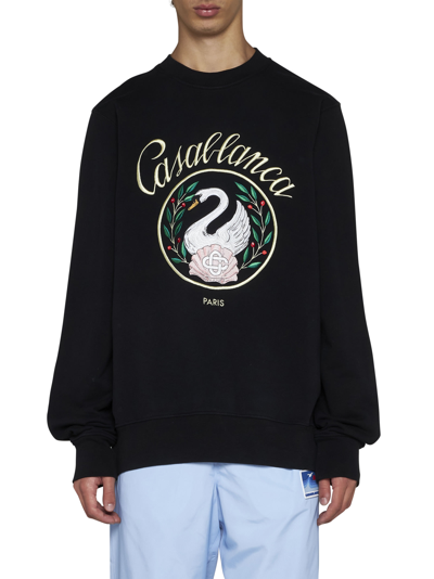 Shop Casablanca Fleece In Black