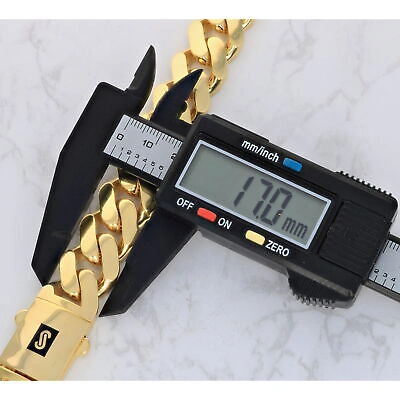 Pre-owned Nuragold 10k Yellow Gold Royal Monaco Miami Cuban Link 17mm Chain Mens Curb Necklace 26"