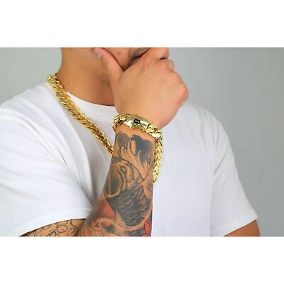 Pre-owned Nuragold 10k Yellow Gold Royal Monaco Miami Cuban Link 17mm Chain Mens Curb Necklace 26"