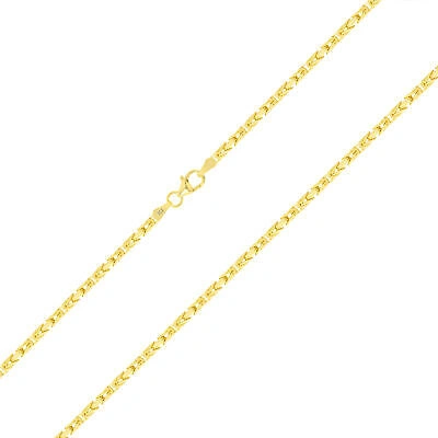 Pre-owned Nuragold 10k Yellow Gold Womens 2.5mm Byzantine Chain Square Link Pendant Necklace 18"