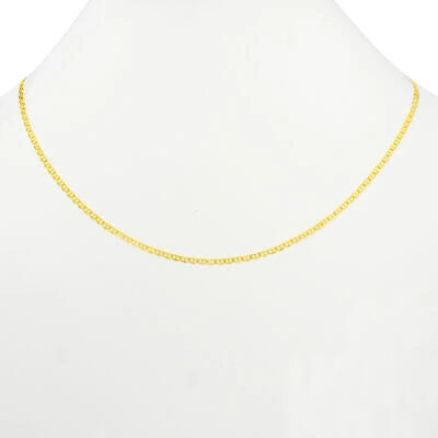 Pre-owned Nuragold 14k Yellow Gold Solid Womens 3mm Mariner Anchor Link Chain Pendant Necklace 16"