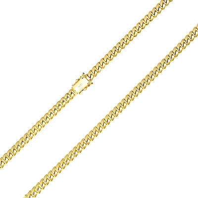 Pre-owned Nuragold 14k Yellow Gold Solid 5mm Mens Miami Cuban Link Chain Necklace Box Clasp 26"