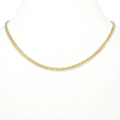 Pre-owned Nuragold 14k Yellow Gold Solid 5mm Mens Miami Cuban Link Chain Necklace Box Clasp 26"