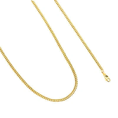 Pre-owned Nuragold 14k Yellow Gold Mens 3mm Miami Cuban Link Chain Italian Pendant Necklace 26"