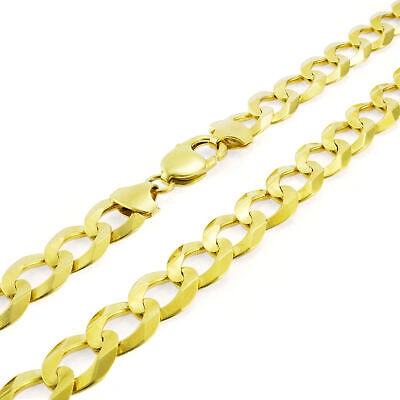 Pre-owned Nuragold Solid 14k Yellow Gold Mens 12.5mm Cuban Curb Chain Link Pendant Necklace 30"
