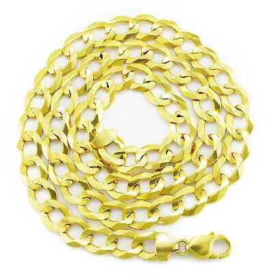 Pre-owned Nuragold Solid 14k Yellow Gold Mens 12.5mm Cuban Curb Chain Link Pendant Necklace 30"