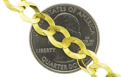 Pre-owned Nuragold Solid 14k Yellow Gold 7mm Cuban Curb Chain Link Mens Necklace Italian Made 26"