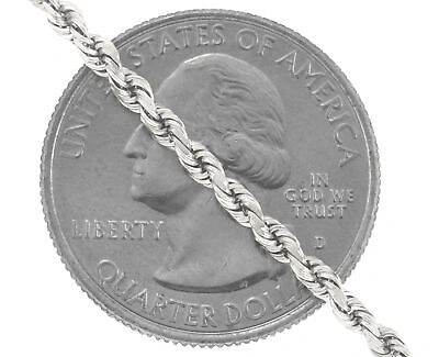 Pre-owned Nuragold 14k White Gold Solid Womens 2.5mm Diamond Cut Chain Italian Necklace 16"