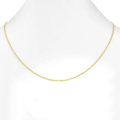 Pre-owned Nuragold 10k Yellow Gold Solid 1.5mm Womens Franco Diamond Cut Wheat Chain Necklace 16"