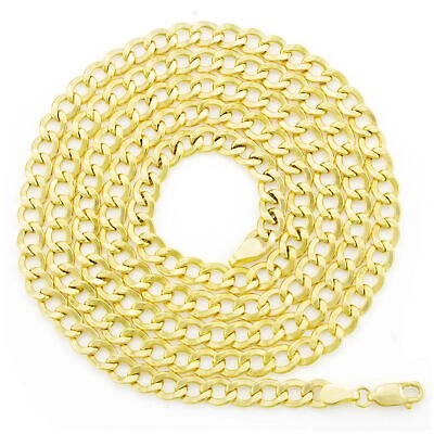 Pre-owned Nuragold 10k Yellow Gold 6mm Mens Cuban Link Curb Chain Bracelet Italian Made 8.5"