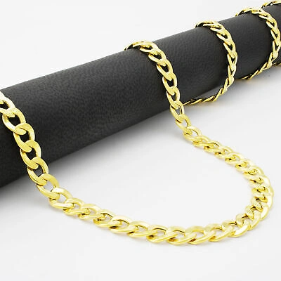 Pre-owned Nuragold 10k Yellow Gold 6mm Mens Cuban Link Curb Chain Bracelet Italian Made 8.5"