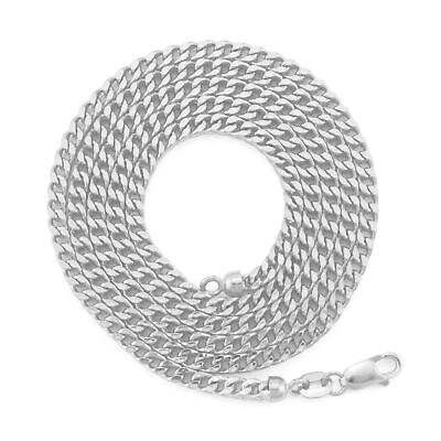 Pre-owned Nuragold 10k White Gold Mens 2.5mm Franco Square Box Foxtail Wheat Necklace Chain 26"