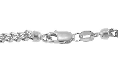 Pre-owned Nuragold 10k White Gold Mens 2.5mm Franco Square Box Foxtail Wheat Necklace Chain 26"