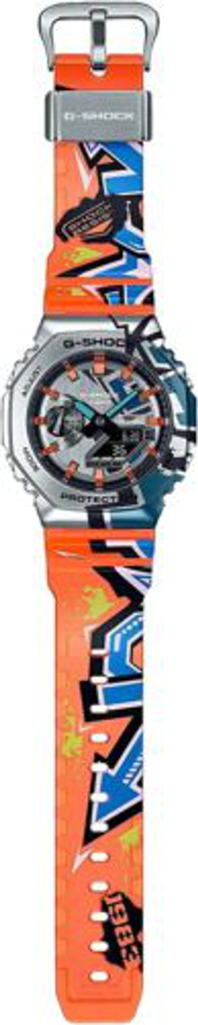 Pre-owned Casio G-shock Gm-2100ss-1ajr Street Spirit Limited Watch Graffiti Print