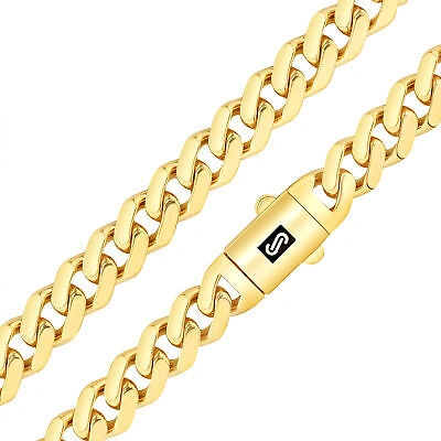 Pre-owned Nuragold 10k Yellow Gold Royal Monaco Miami Cuban Link 7.5mm Chain Mens Curb Necklace 30"