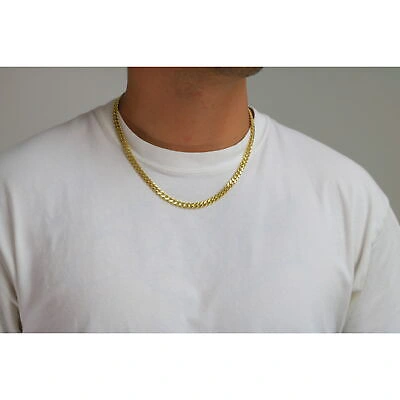 Pre-owned Nuragold 10k Yellow Gold Royal Monaco Miami Cuban Link 6mm Chain Mens Curb Necklace 28"