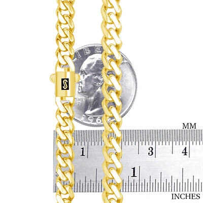 Pre-owned Nuragold 10k Yellow Gold Royal Monaco Miami Cuban Link 6mm Chain Mens Curb Necklace 28"